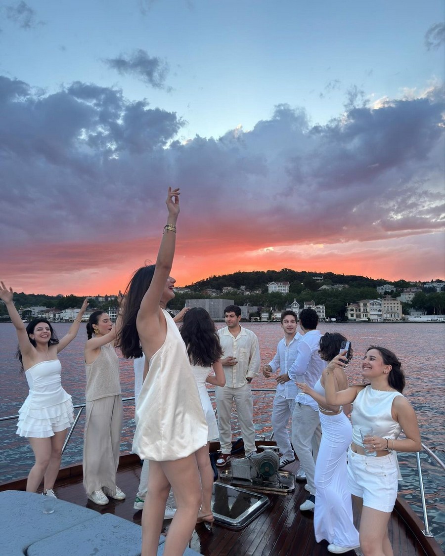 Birthday Party on the Yacht with Friends