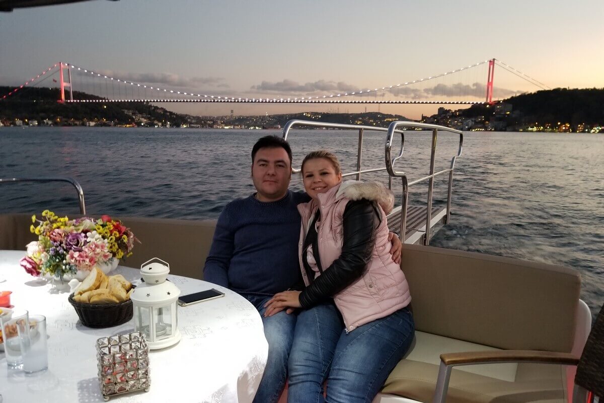 Wedding Anniversary Celebration on a Yacht on the Bosphorus