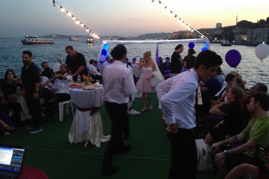 Wedding on a Yacht on the Bosphorus