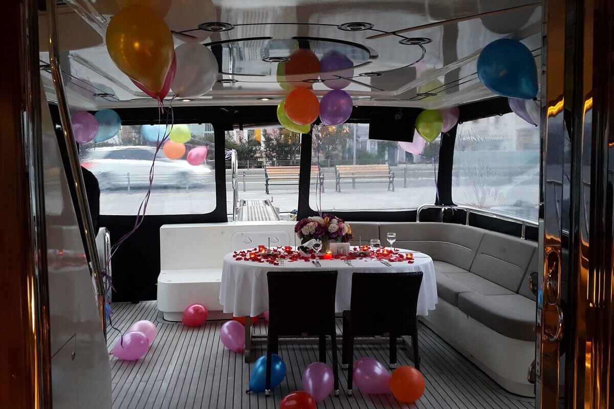 Birthday Celebration Balloon Decoration on Yacht