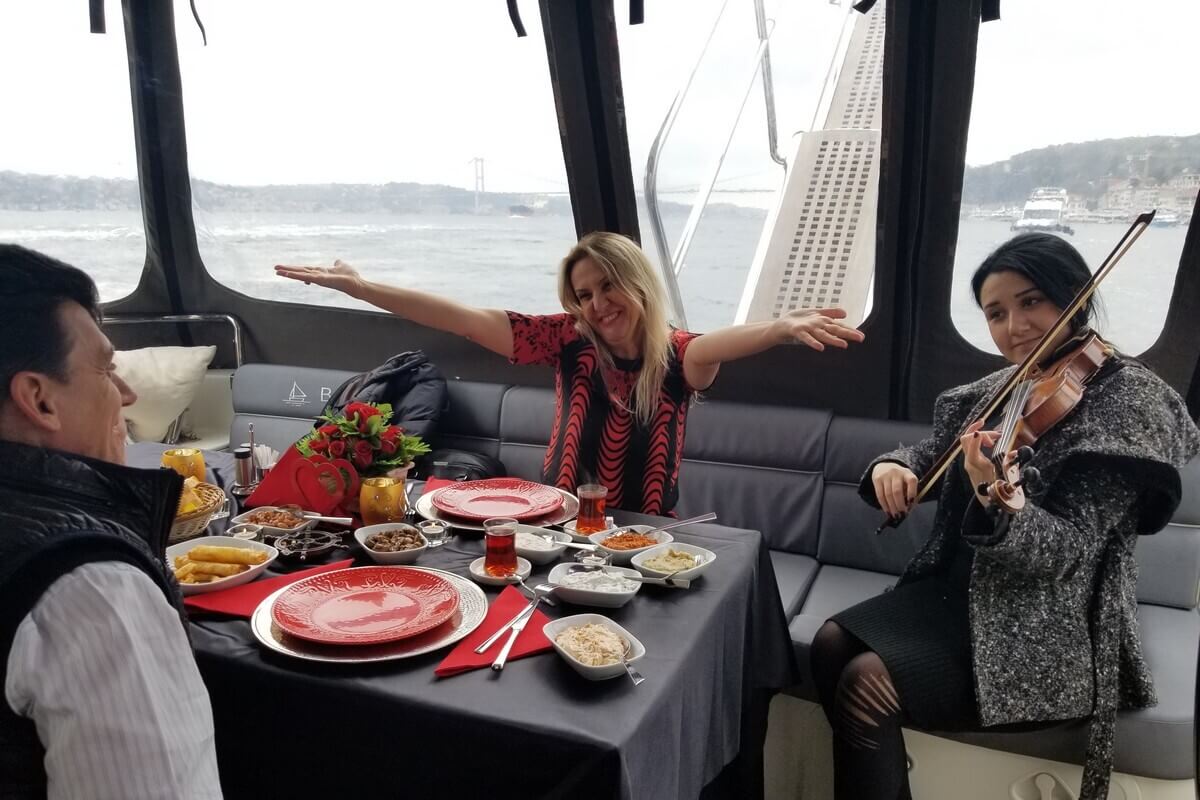 Wedding Anniversary Dinner on the Yacht